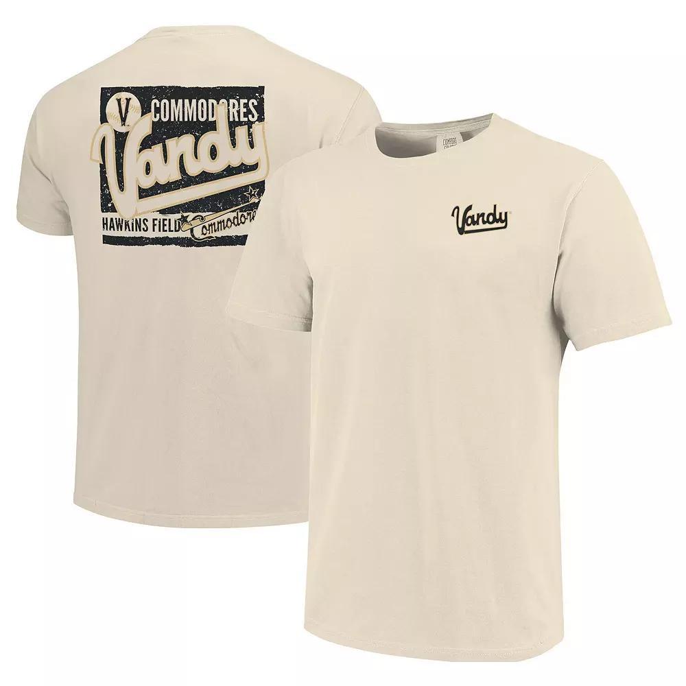 Men's Cream Vanderbilt Commodores Baseball Throwback Comfort Color T-Shirt, Size: 2XL, Beige Product Image