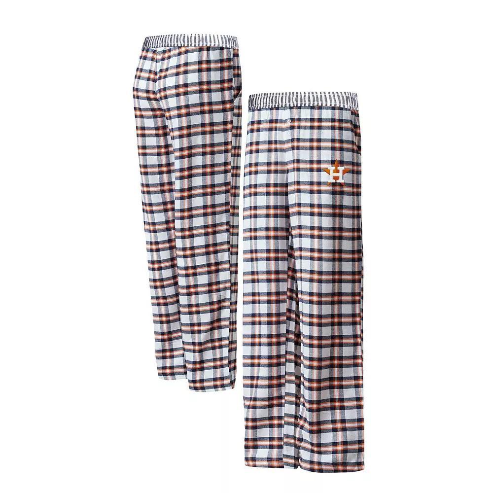 Women's Concepts Sport Navy/Orange Houston Astros Sienna Flannel Sleep Pants, Size: 3XL, Blue Product Image