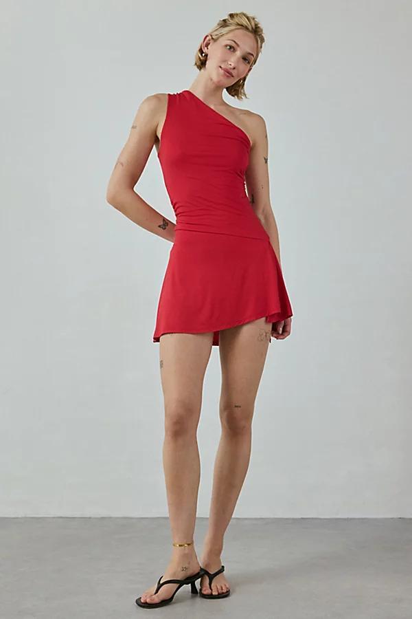 Urban Outfitters UO Monica Asymmetrical One-Shoulder Mini Dress Womens at Urban Outfitters Product Image