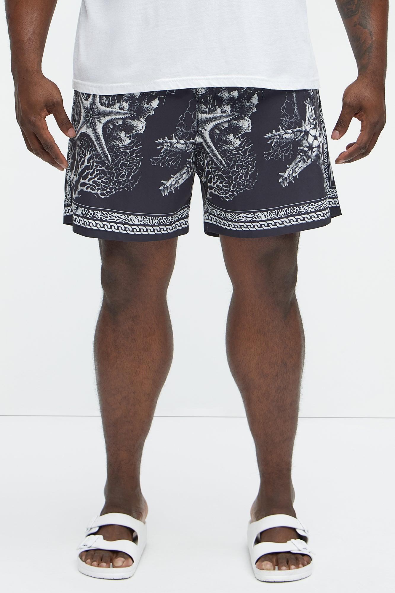 Miami Terrace Swim Mid Trunk - Black/combo Product Image