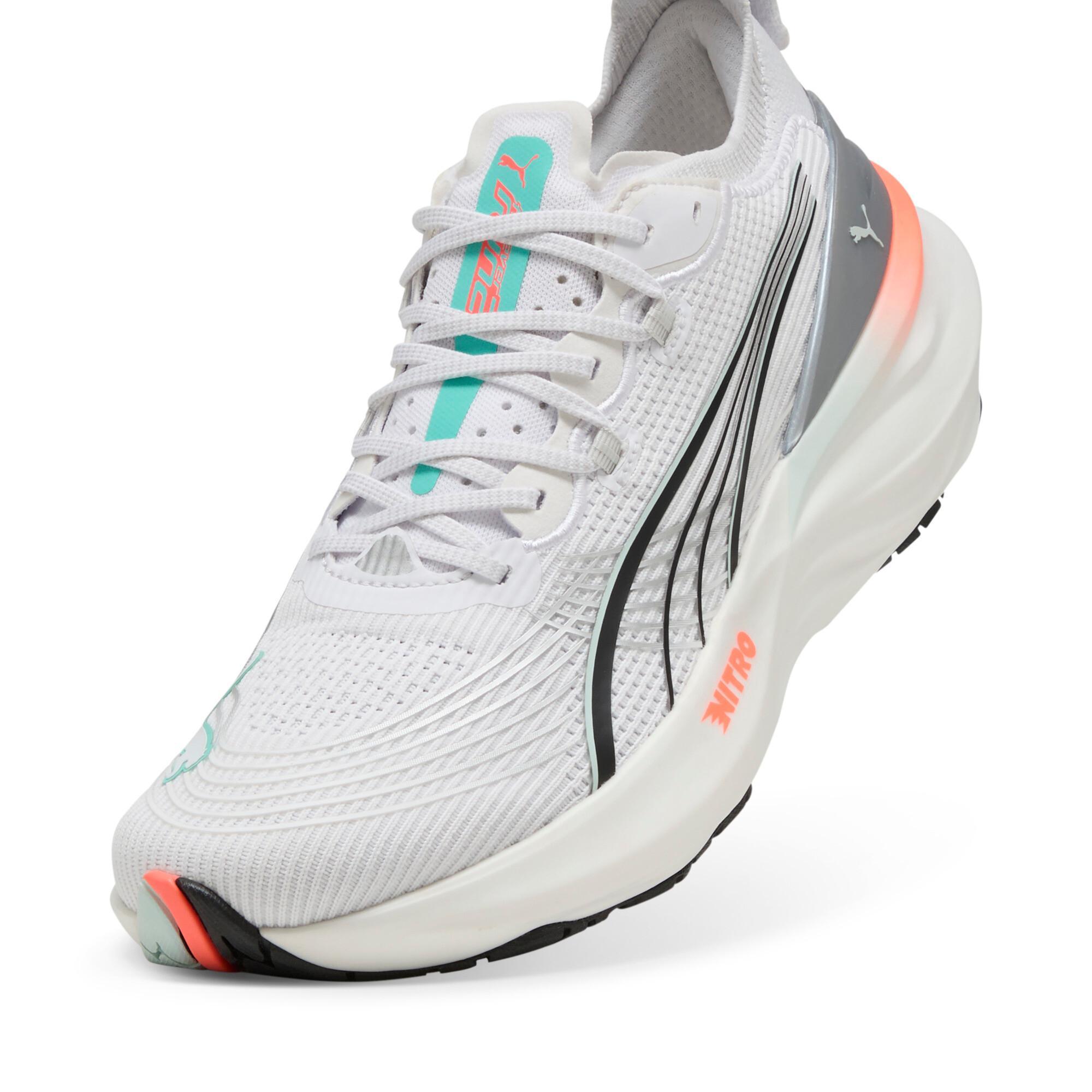 PUMA ForeverRun NITROâ¢ 2 Men's Running Shoes in White/Glowing Red Product Image