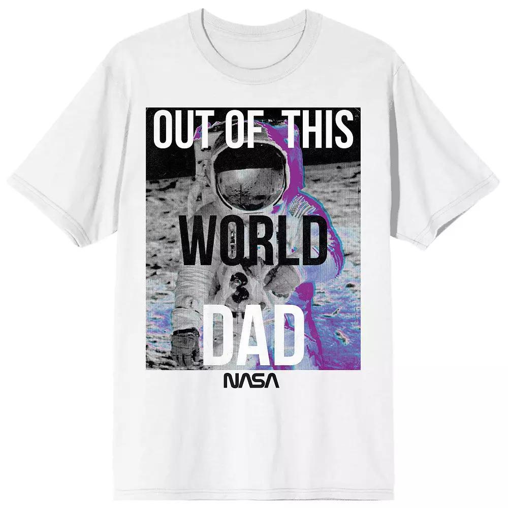 Men's NASA Out of This World Dad Tee, Size: Large, White Product Image