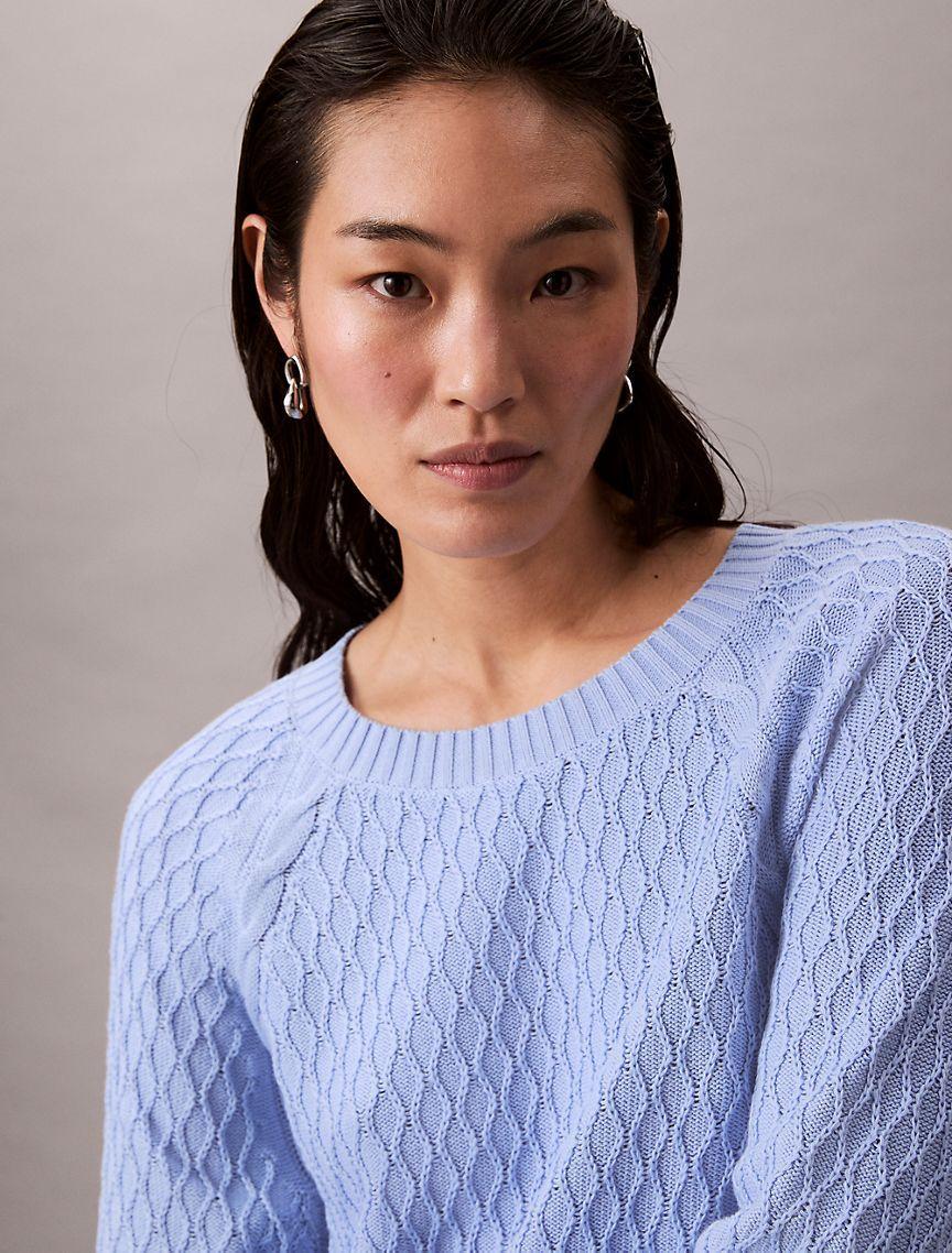 Cable Knit Classic Sweater Product Image