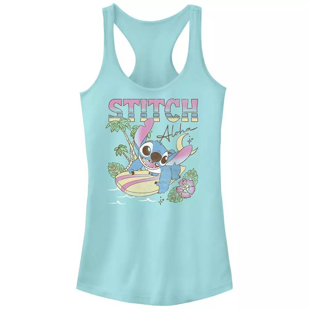 Disney's Lilo & Stitch Aloha Tropic Surf Session Juniors' Racerback Tank Top, Girl's,  Product Image