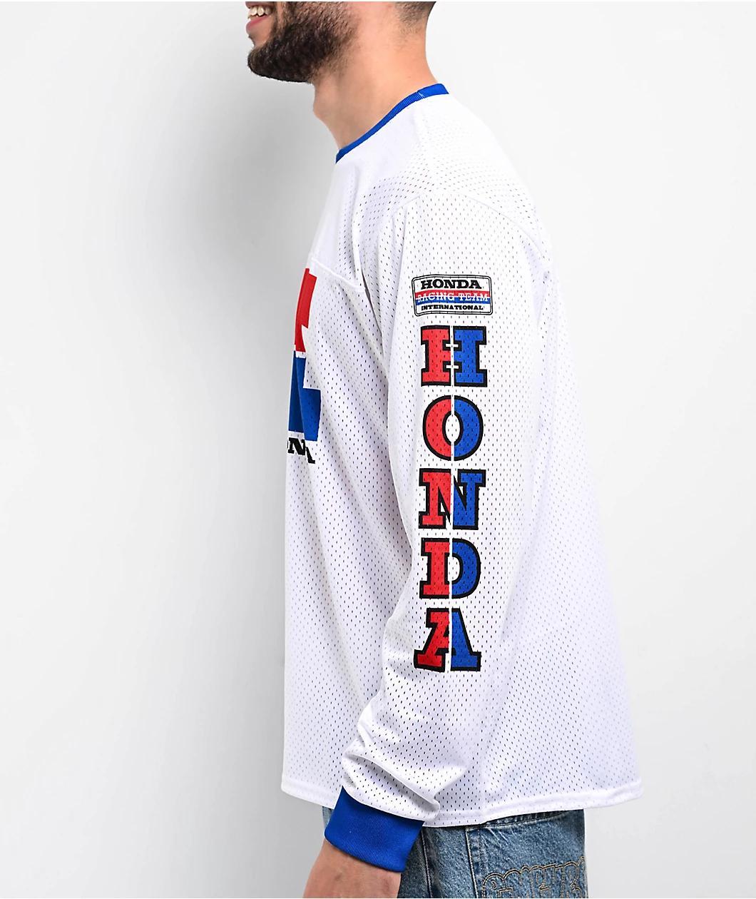 Honda x CPTN Alpha White Long Sleeve Mesh Jersey Product Image