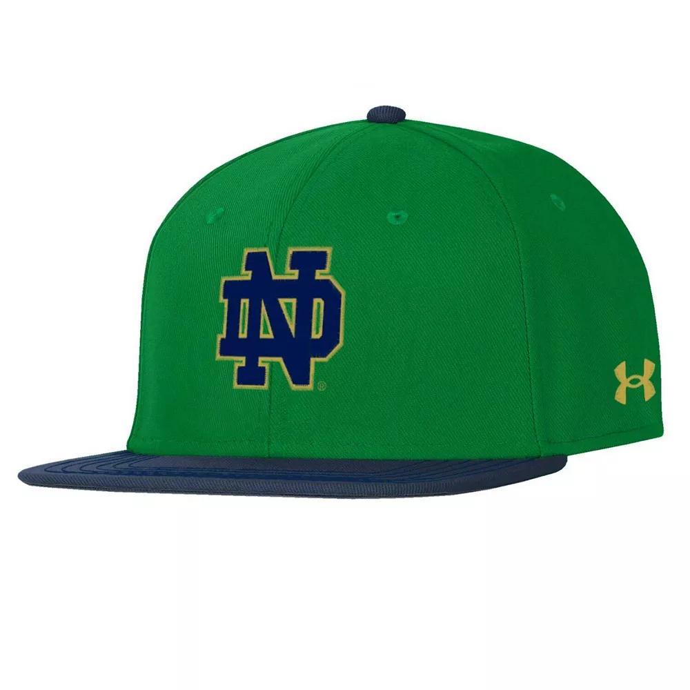 Men's Under Armour  Green Notre Dame Fighting Irish Baseball Fitted Hat, Size: Medium Product Image