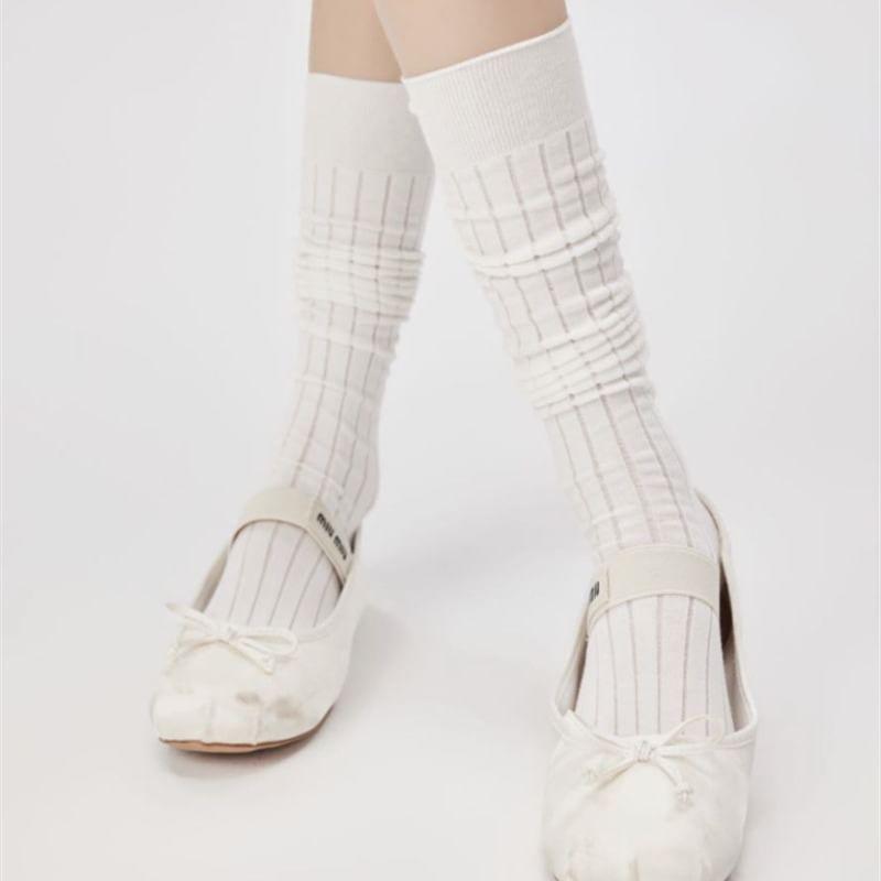 Over Knee Ribbed Socks Product Image