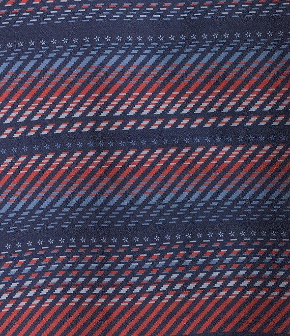 Rowm Rec + Relax Short Sleeve Performance Stripe Print Shirt Product Image