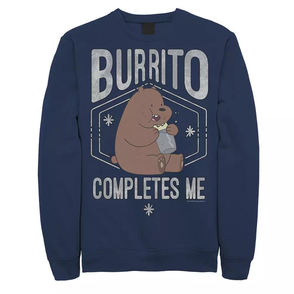 Men's Cartoon Network We Bare Bears Burrito Completes Me Sweatshirt,  Product Image