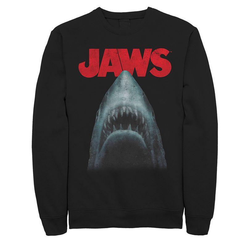 Men's Jaws Out Of Water Sweatshirt, Size: 3XL, Black Product Image