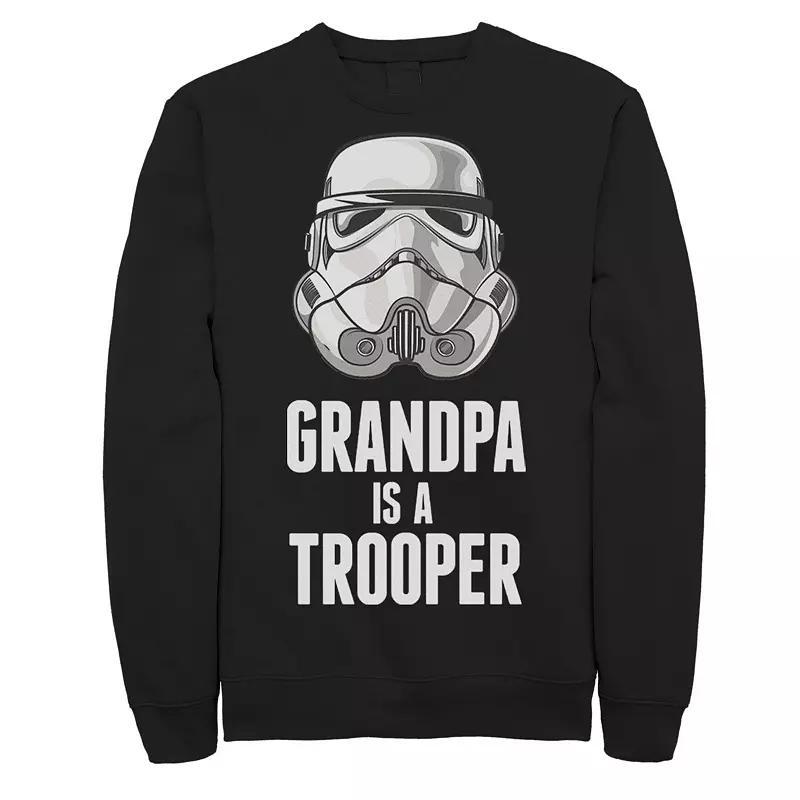 Men's Star Wars Stormtrooper Grandpa Trooper Graphic Fleece, Size: XL, Black Product Image