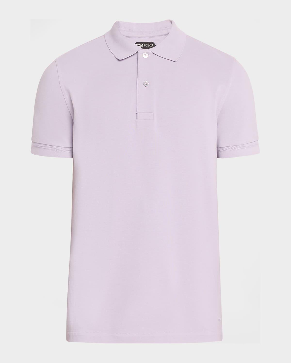 Mens Cotton Pique Polo Shirt Product Image