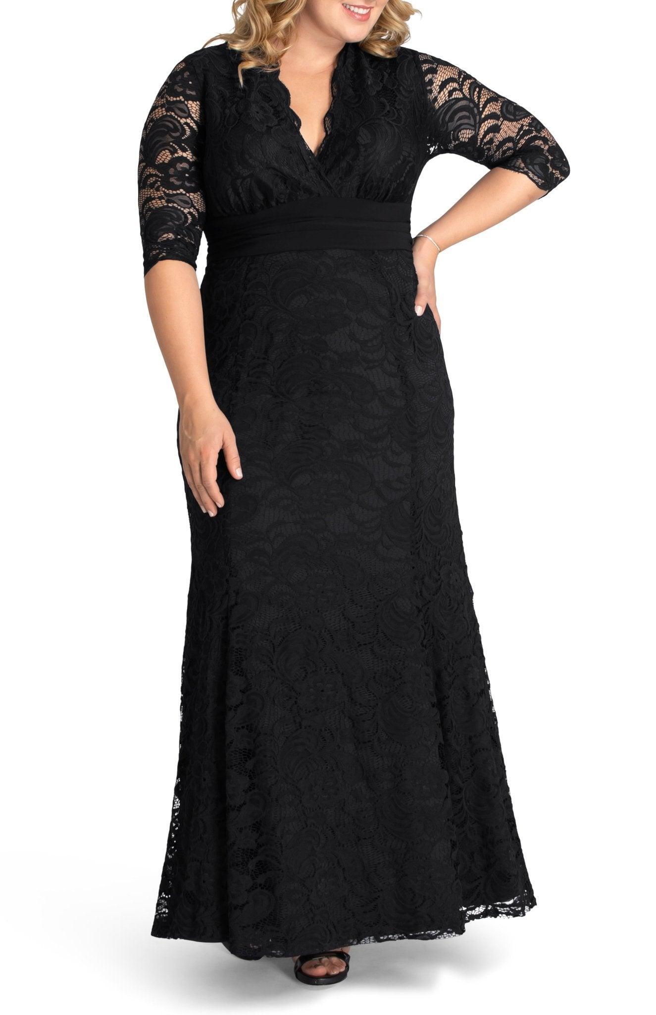 Screen Siren Lace Evening Gown - Plus Product Image