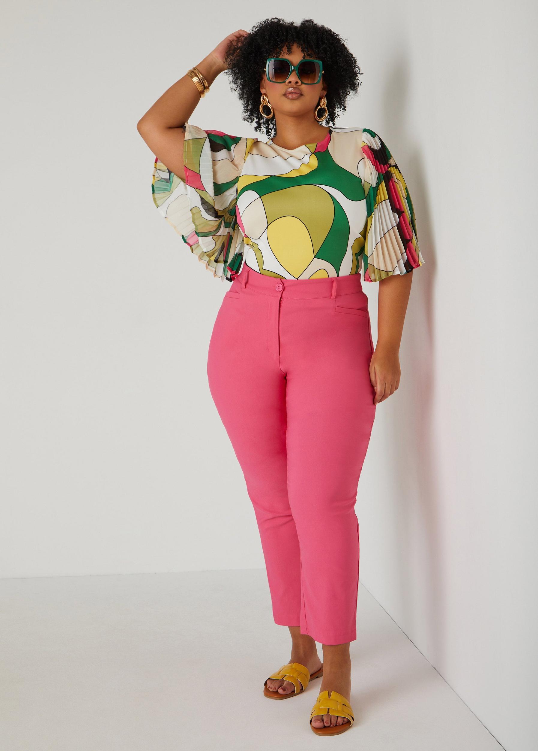 Pleated Paneled Abstract Top Product Image