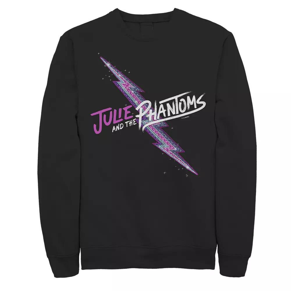 Men's Julie And The Phantoms Lightning Logo Sweatshirt, Size: XL, Black Product Image