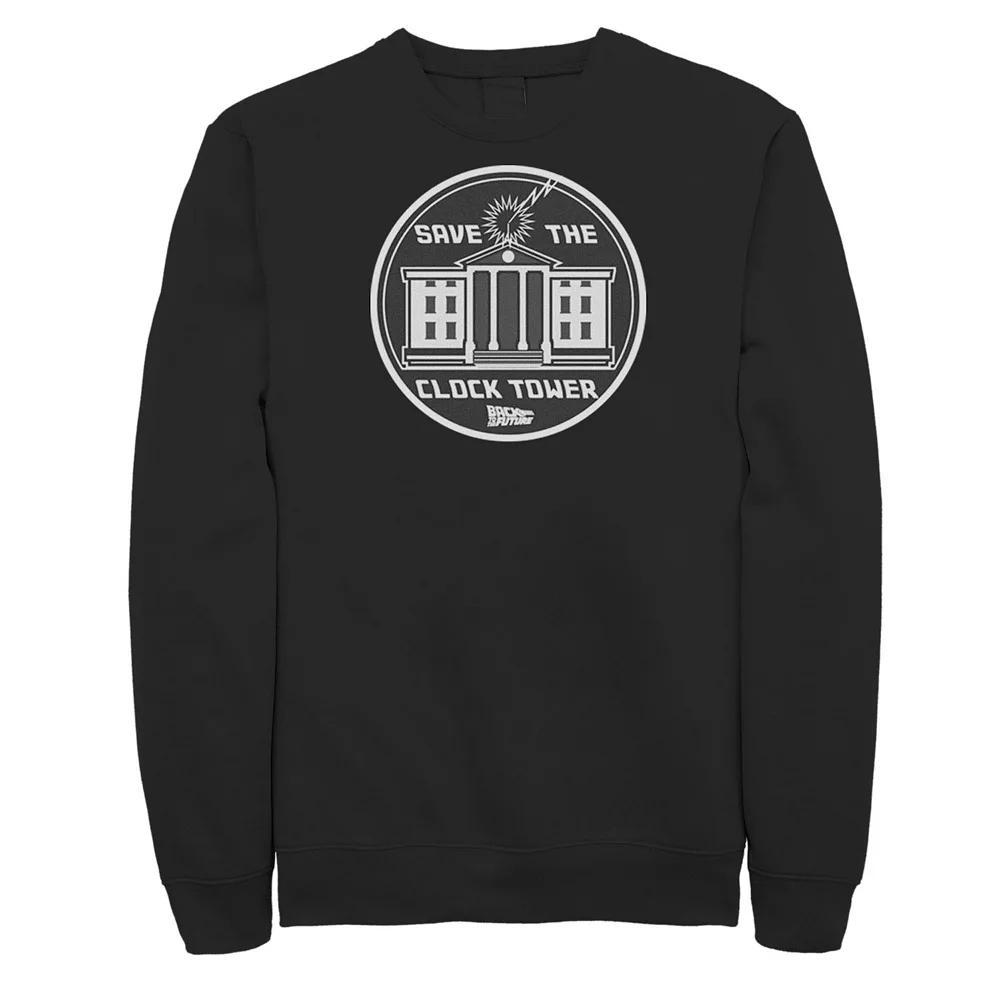 Men's Back to the Future Clock Tower Circle Logo Sweatshirt,  Product Image