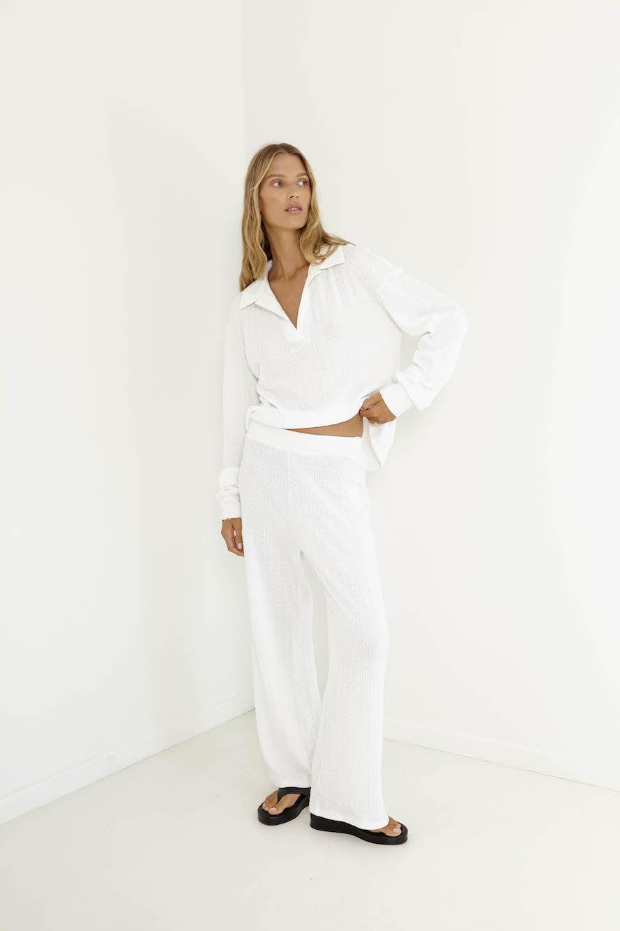 SNDYS Avery Pant White Product Image