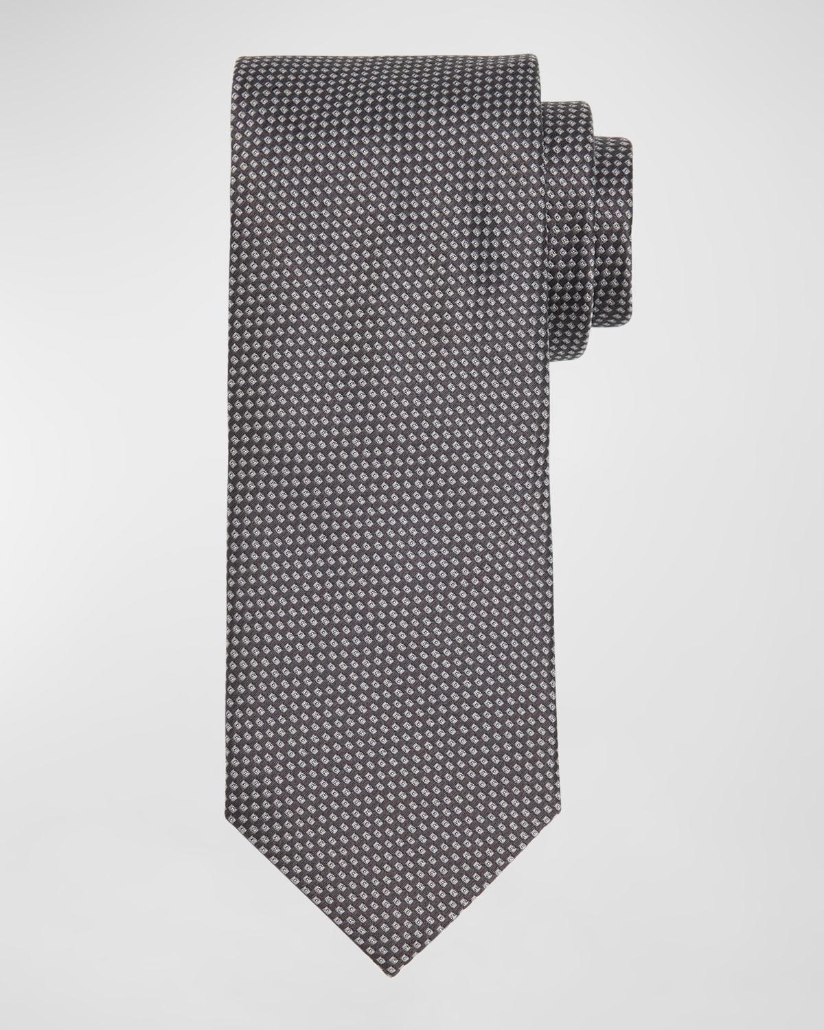 Men's Micro-Jacquard Silk Tie Product Image