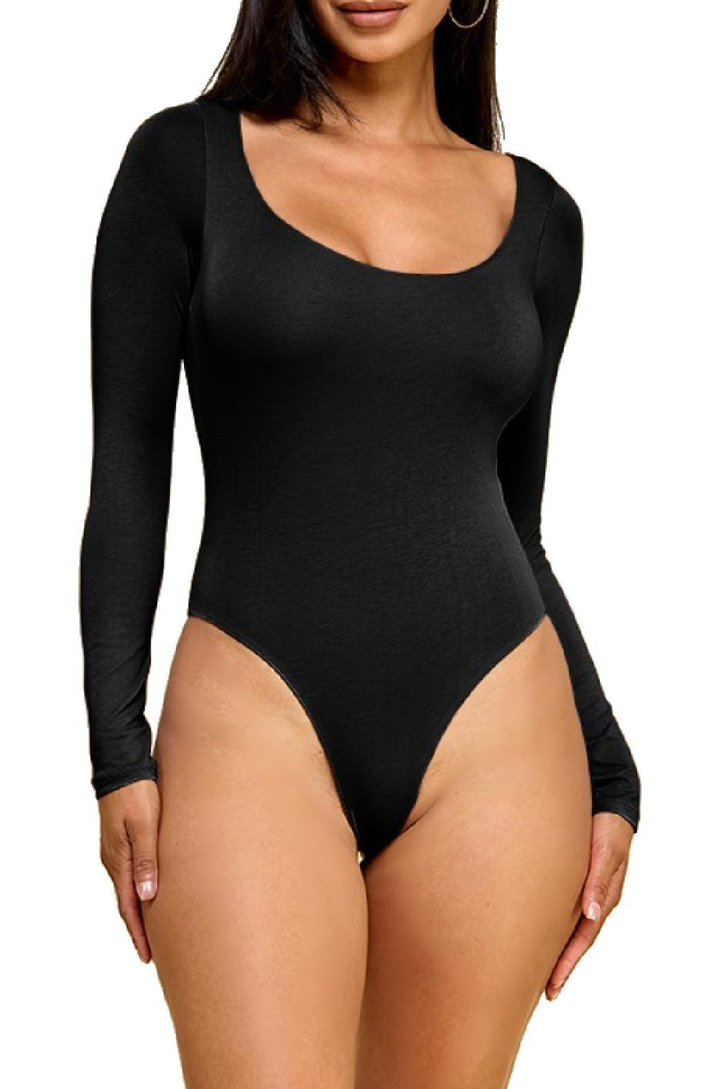 Scoop Neck Double Layer Bodysuit Product Image