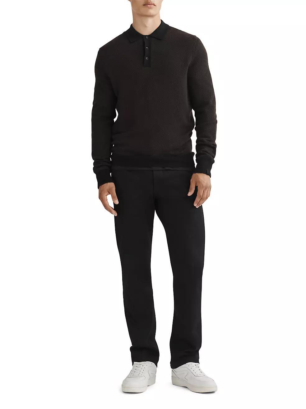 Harrow Long-Sleeve Polo Shirt Product Image