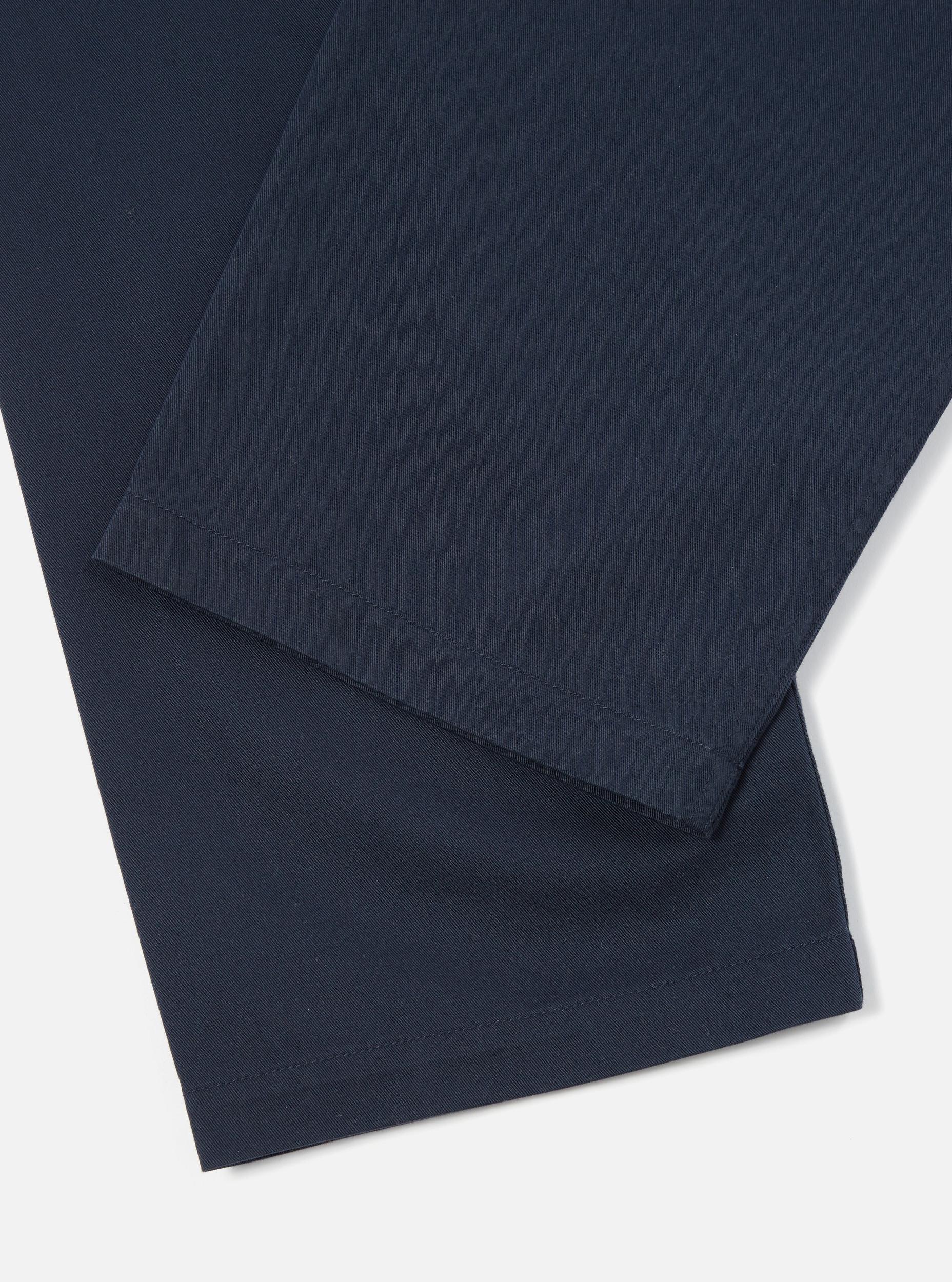 Black Twill Double Pleat Pant Product Image