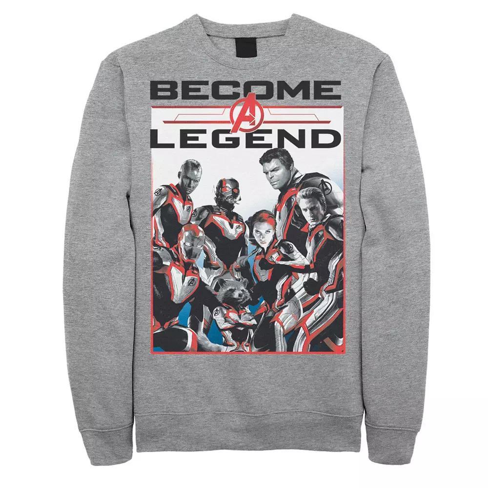 Men's Marvel Avengers Endgame Become A Legend Fleece, Size: Large, Athletic Grey Product Image