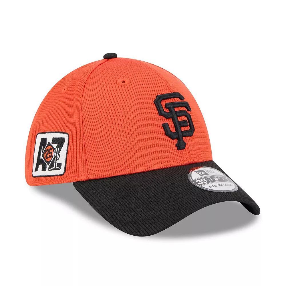 Men's New Era  Orange/Black San Francisco Giants 2025 Spring Training 39THIRTY Flex Hat, Size: Medium/Large Product Image