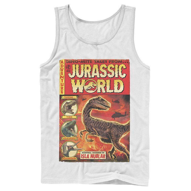 Men's Jurassic World Two Dino-Mite Tales Vintage Tank Top,  Product Image