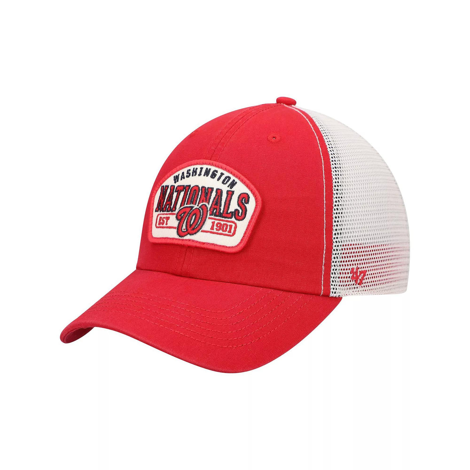 Mens 47 Washington Nationals Penwald Clean Up Trucker Snapback Hat Product Image