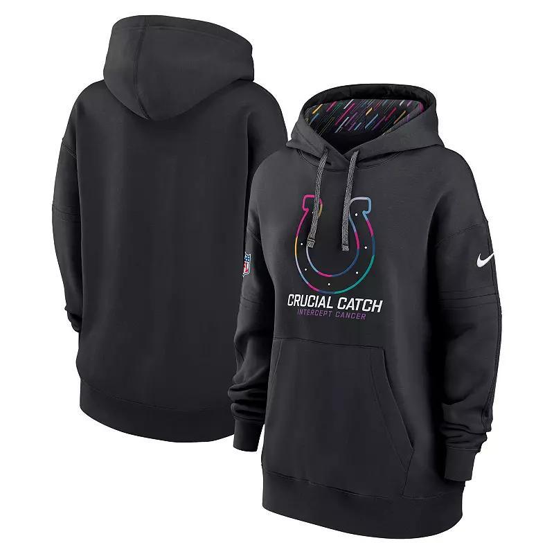 Women's Nike  Black Indianapolis Colts 2024 NFL Crucial Catch Club Pullover Hoodie, Size: 2XL Product Image
