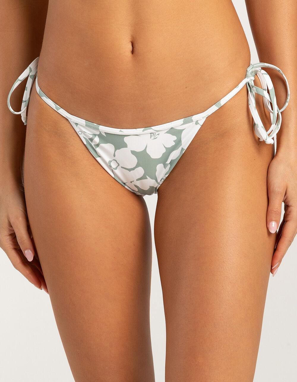 VOLCOM Coco Tiny Bikini Bottoms - WHITE COMBO Product Image