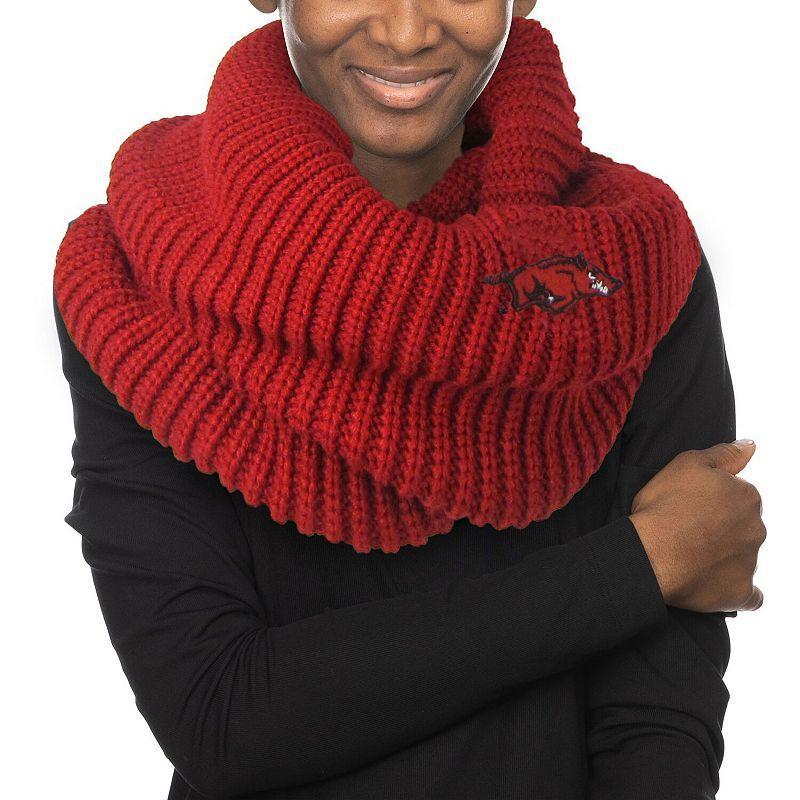 Womens ZooZatz Arkansas Razorbacks Knit Cowl Infinity Scarf Product Image