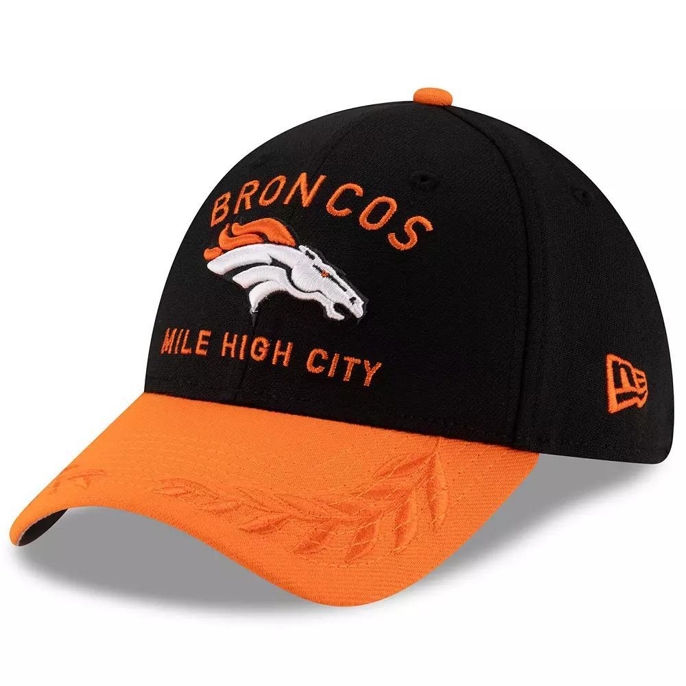 Men's New Era  Black/Orange Denver Broncos 2025 NFL Draft 39THIRTY Flex Hat, Size: Medium/Large Product Image