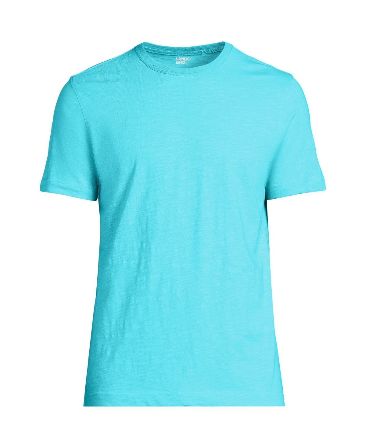 Mens Lands End Short Sleeve Tee River Blue Product Image