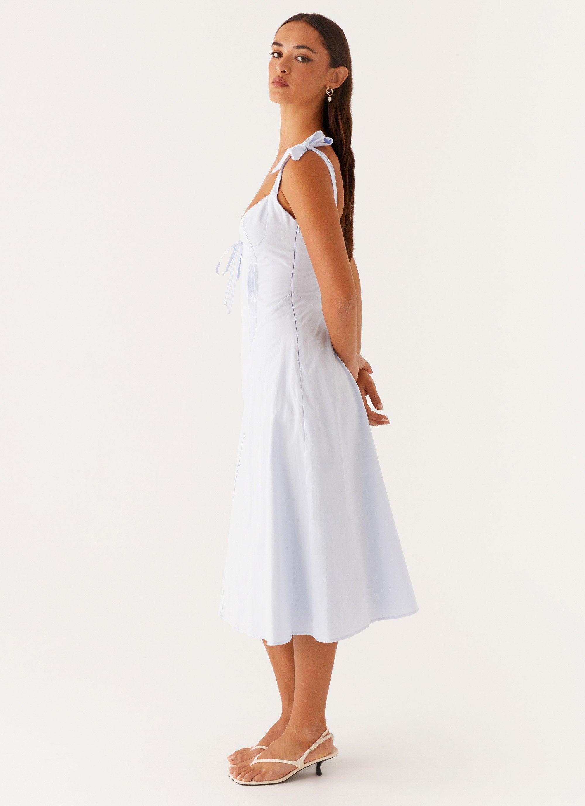 Adela Midi Dress - Blue Product Image