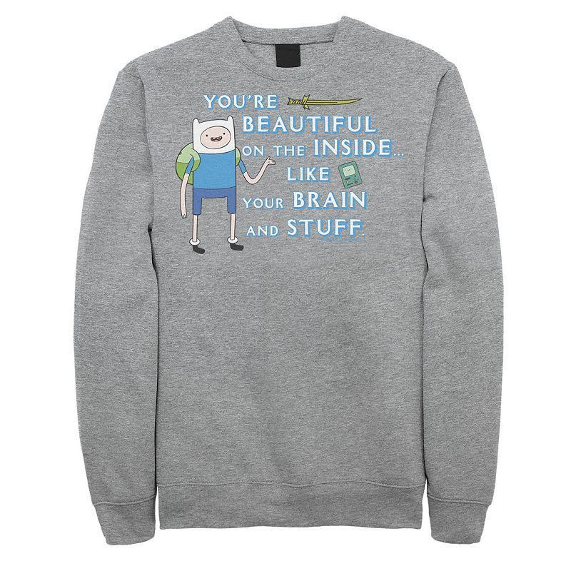 Men's Adventure Time Finn You're Beautiful On The Inside Portrait Fleece,  Product Image