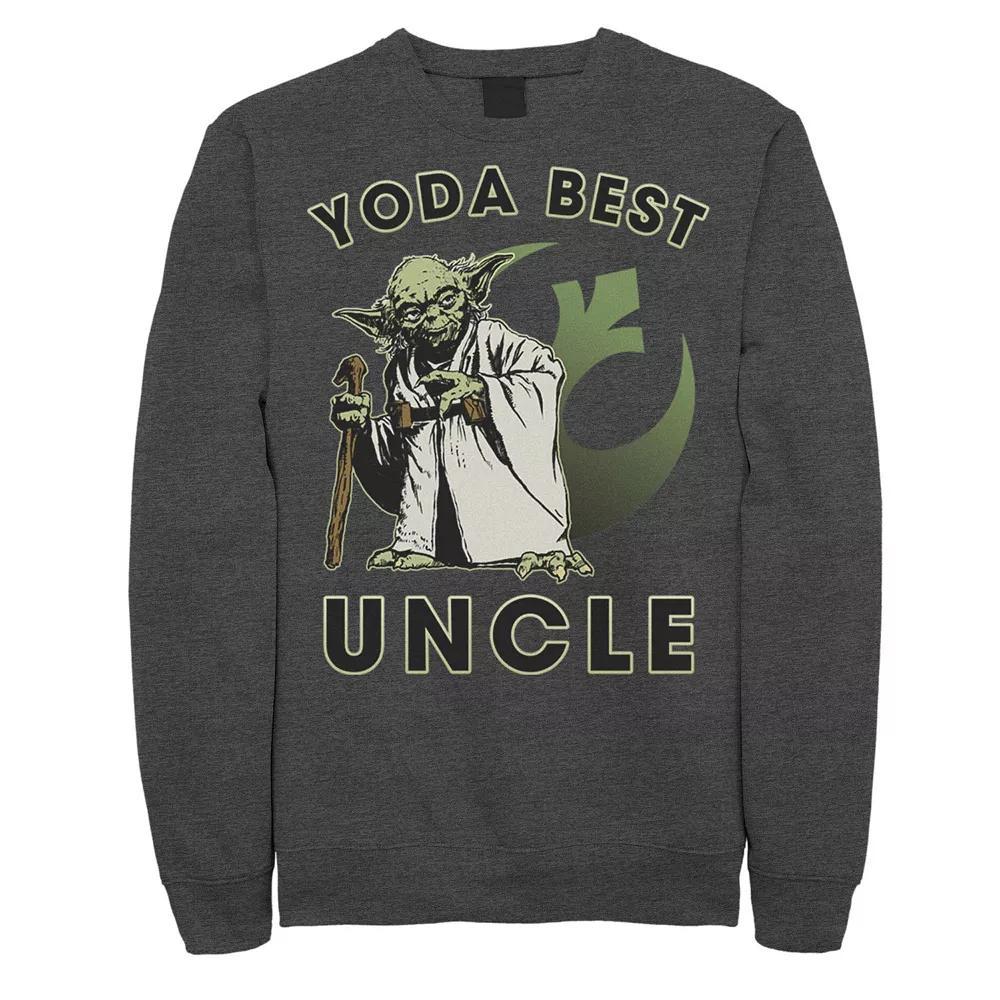 Men's Star Wars Yoda Best Uncle Rebel Logo Sweatshirt,  Product Image