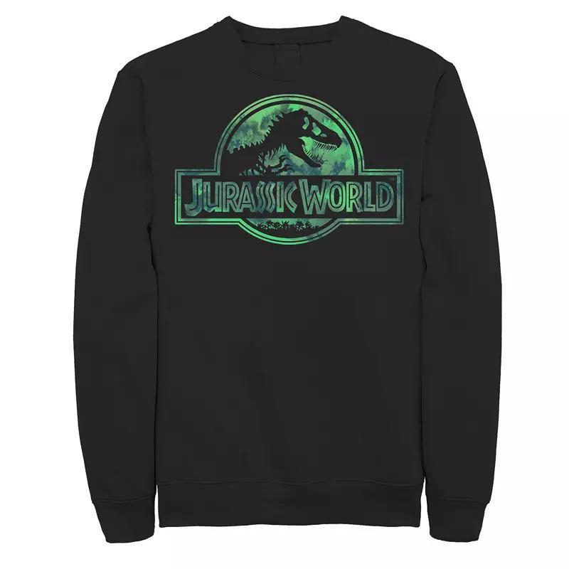 Mens Jurassic World Watercolor Logo Sweatshirt Blue Product Image