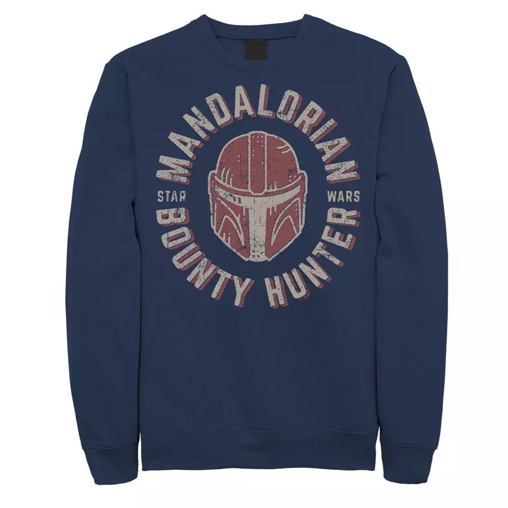 Men's Star Wars The Mandalorian Helmet Stamp Sweatshirt,  Product Image