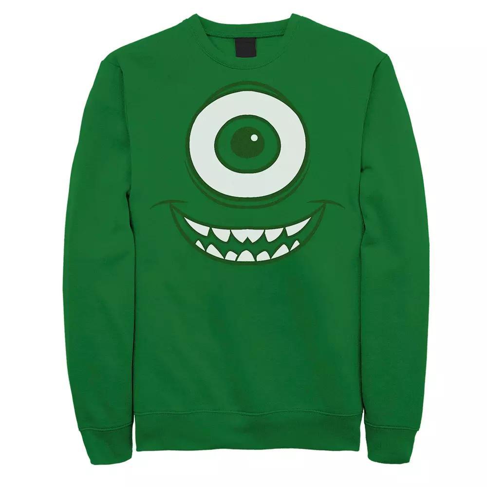 Men's Disney / Pixar Monsters Inc. Mike Wazowski Eye Sweatshirt, Size: Large, Kelly Product Image