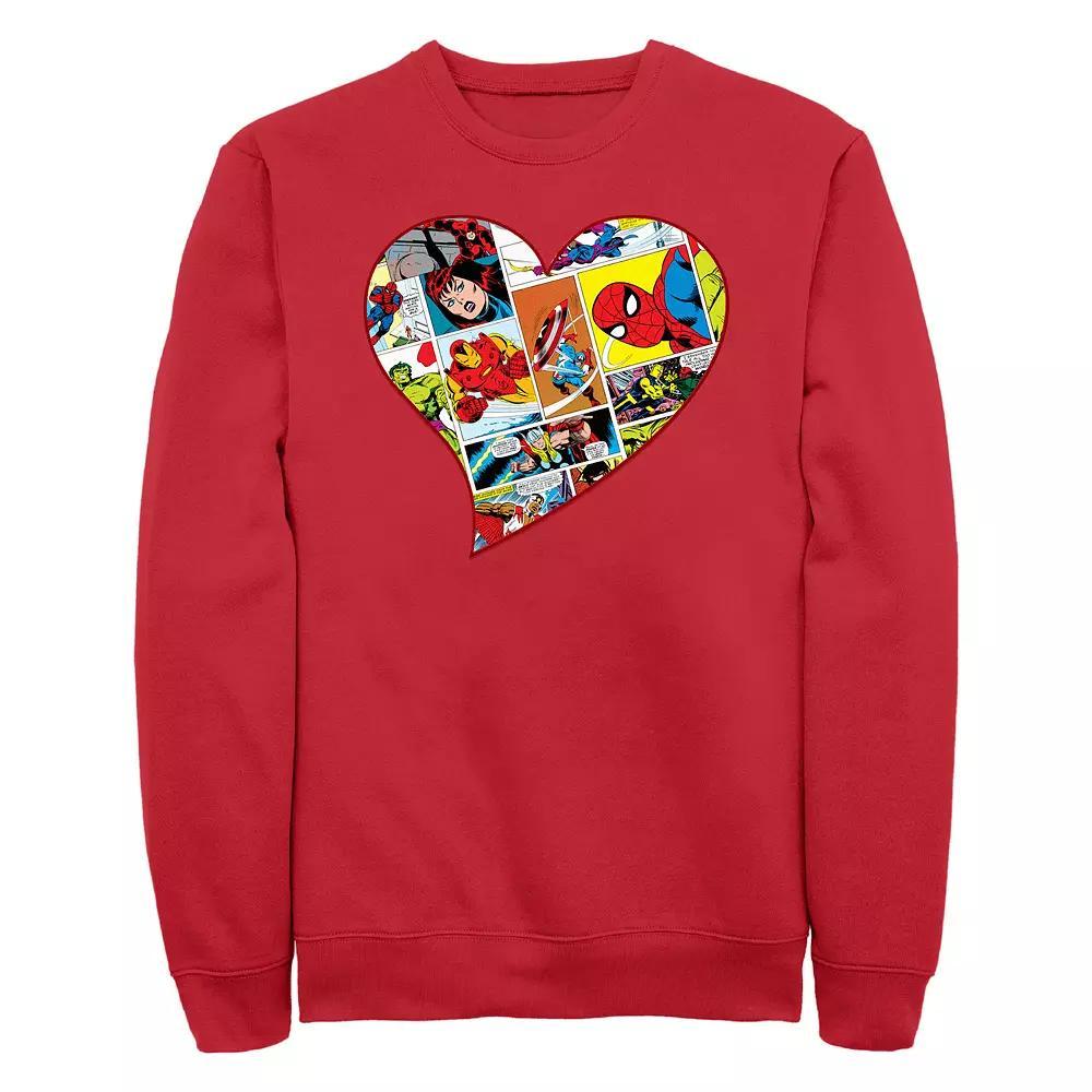 Men's Marvel Comics Heart Graphic Fleece,  Product Image