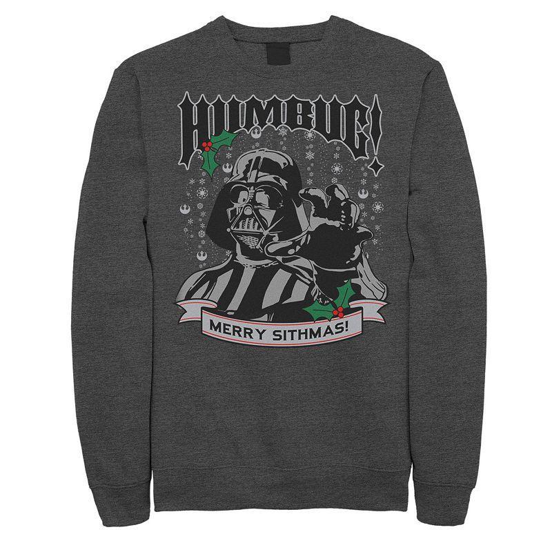 Men's Star Wars Darth Vader Humbug Merry Sithmas Tee, Size: XXL, Grey Heather Product Image