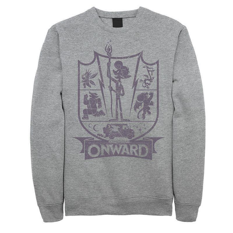 Men's Disney/Pixar Onward Ian Character Badge Sweatshirt, Size: Small, Athletic Grey Product Image