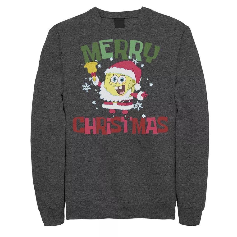 Men's Nickelodeon Spongebob Squarepants Santa Outfit Merry Christmas Graphic Fleece Pullover,  Product Image