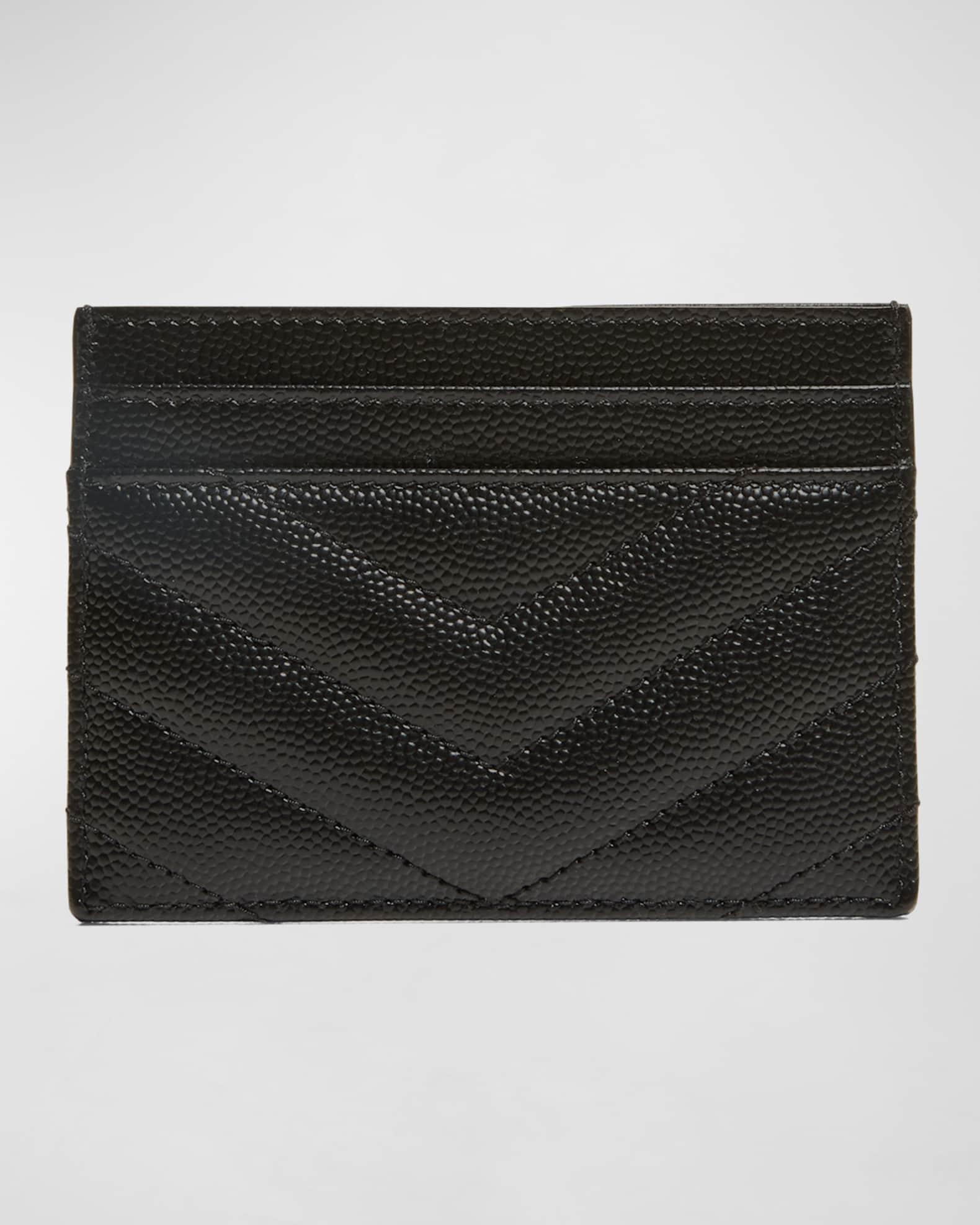 YSL Monogram Card Case in Grained Leather Product Image