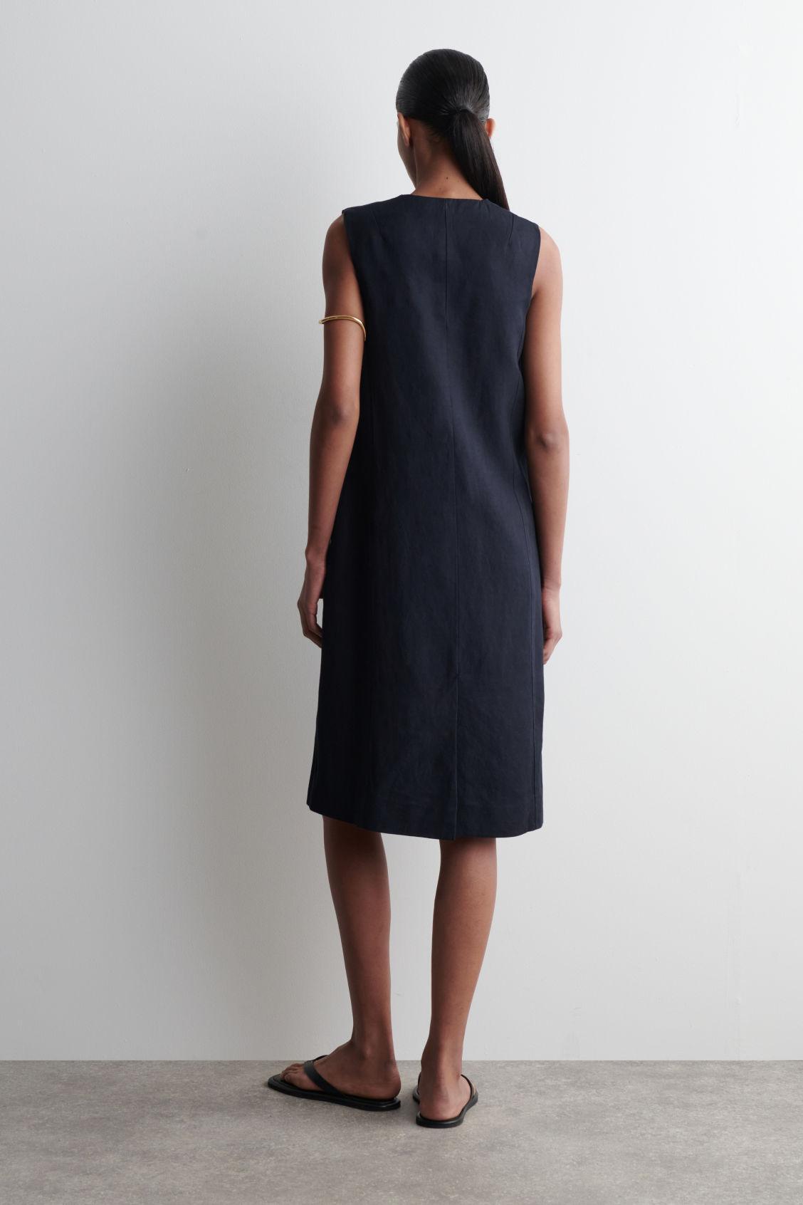 TIE-FRONT MIDI DRESS Product Image