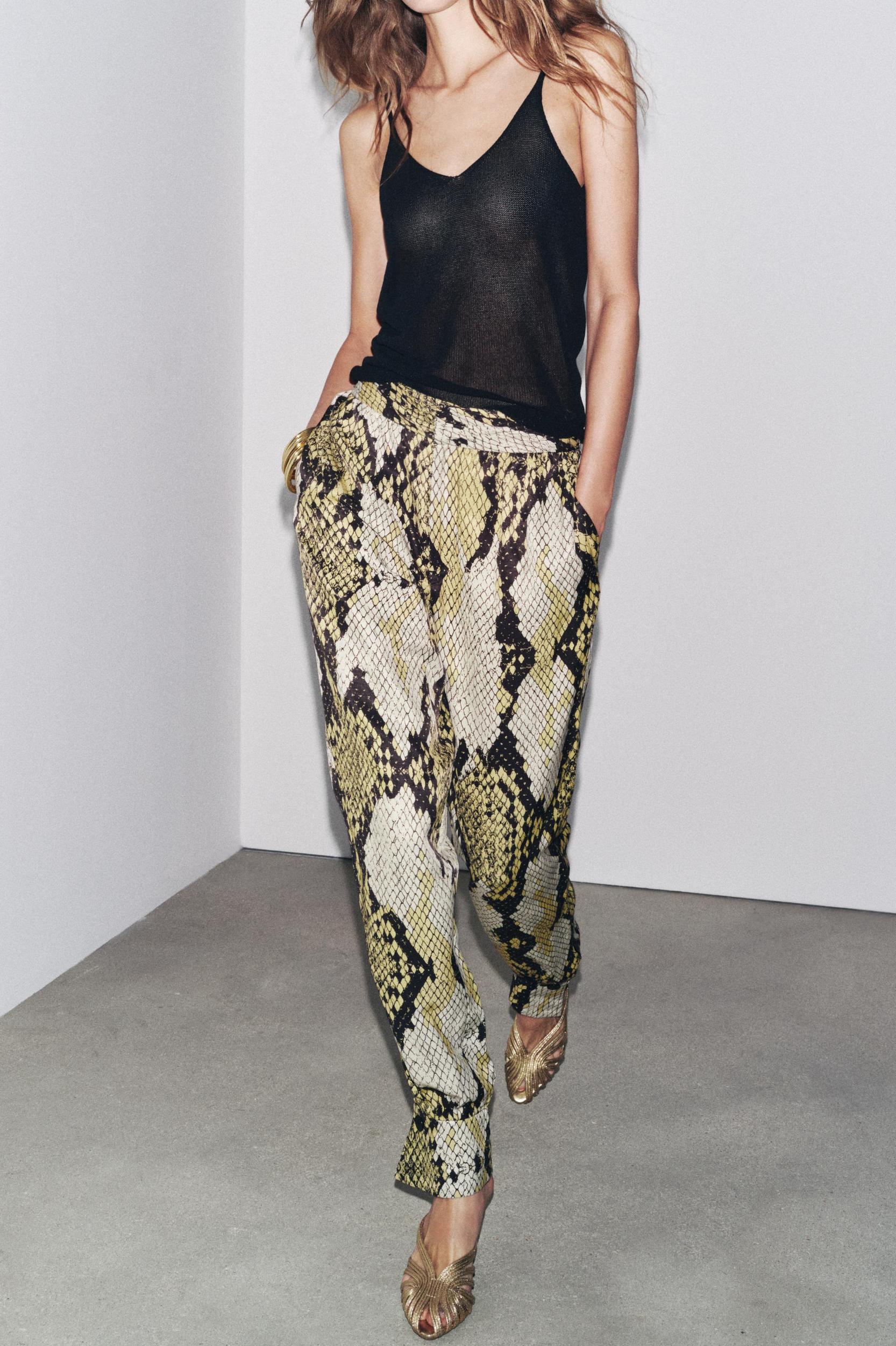 ZW COLLECTION ANIMAL PRINT PANTS Product Image