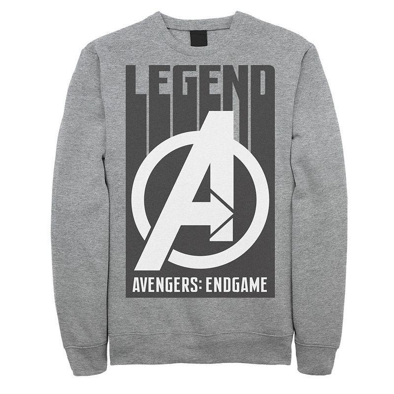 Mens Marvel Avengers Endgame Legend Logo Sweatshirt Athletic Grey Product Image