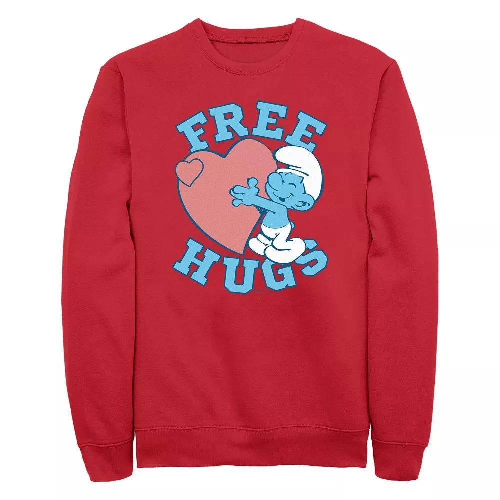 Men's Smurfs Free Hugs Graphic Fleece,  Product Image