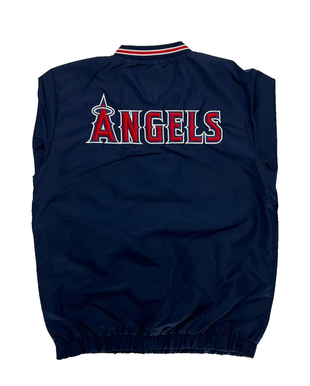Los Angeles Angels Windbreaker with Pocket - Navy Male Product Image
